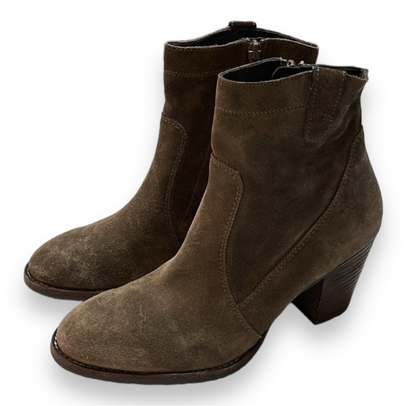 Paul Green 'Jax' Suede Brown Booties N5551 Color-Earth Women's Size 5.5 US/ 3 UK - Picture 2 of 10